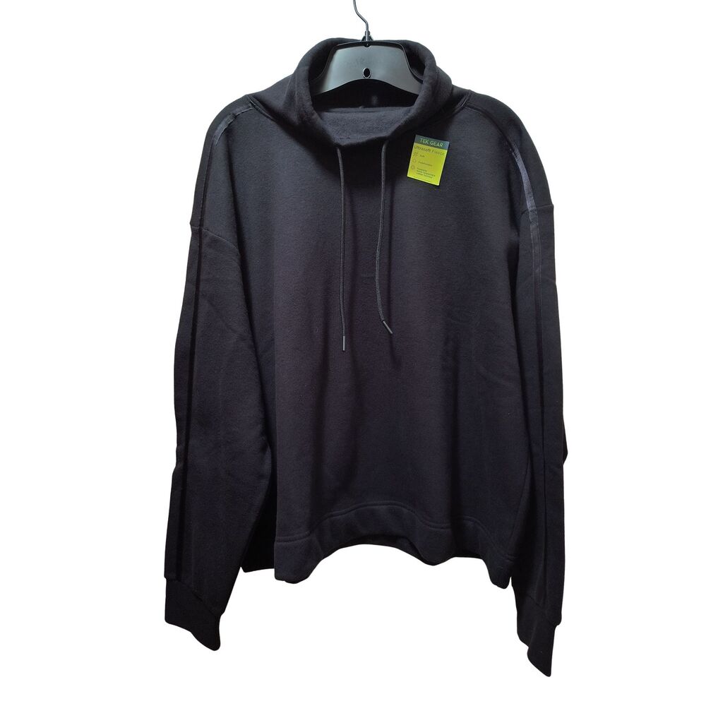Tek Gear Ultrasoft Fleece Mock Neck Pullover Sweatshirt Women’s Black XL